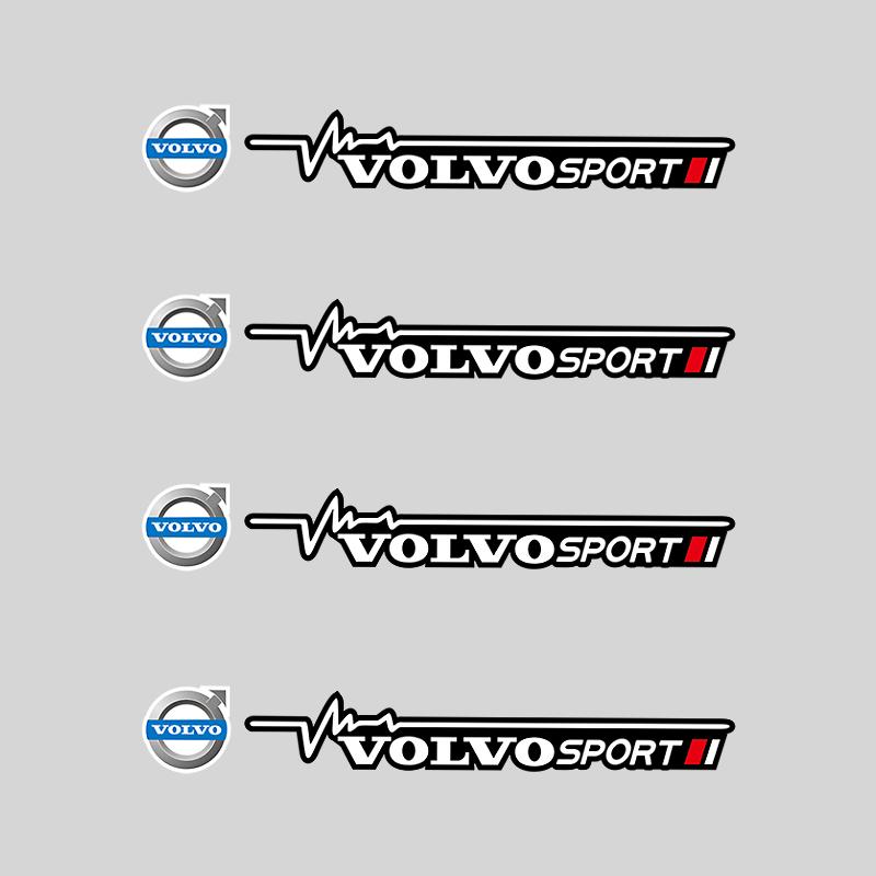 4Pcs Car Front Rear Wiper Stickers Window Trunk Decoration For Volvo XC60 XC40 V60 V40 XC90 XC70 V50 S60 V70 S90 AWD S80 C40 V90