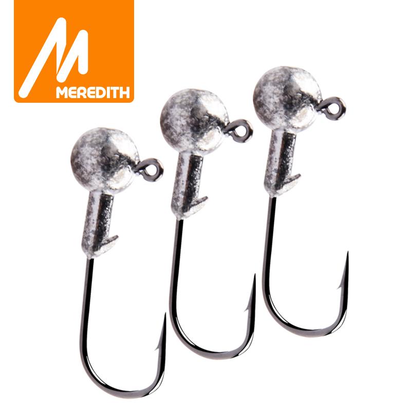 MEREDITH Джиг-головка 1 г, 2 г, 3 г, 4 г, 5 г, 7 г, 8 г, 10 г, 12 г, 14 г, 22 г, крючок с головкой, джиг-рыболовный крючок, аксессуары для джиг-щуки