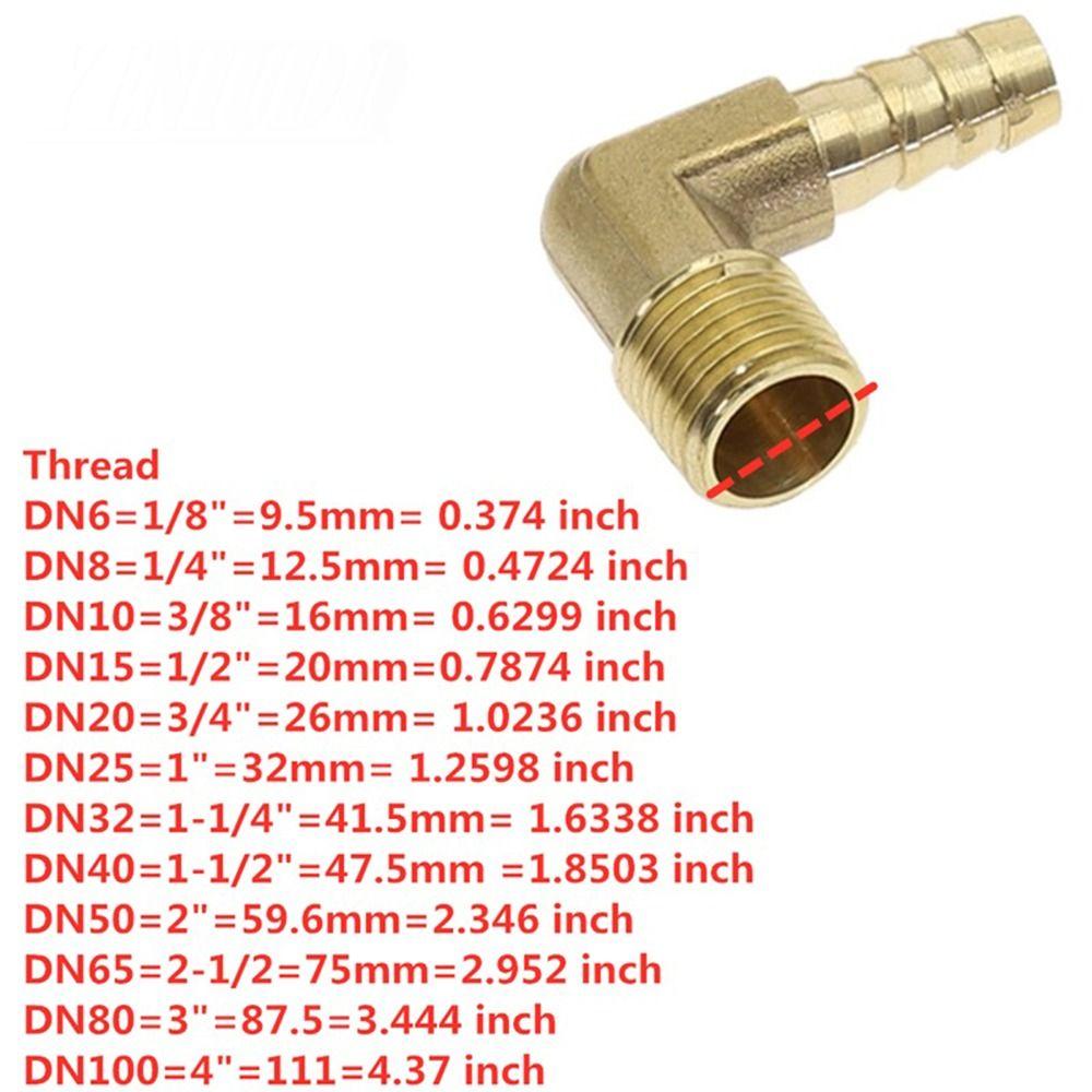 90 Degree Elbow PL Pipe Joint 1/8" 1/4" 3/8" 1/2" Coupler Connector Adapter Durable Hose Barb  Pipe