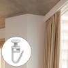 Curtain Track Hooks Curtain Rails Ceiling Gliders Set 100Pcs Lockable Folding Hanging Hooks and 6Pcs Rails Stoppers