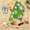 Yoshi Print Beach Towel, Versatile Lightweight Absorbent Beach Towel for Pool Surf Yoga Bathroom, Perfect Birthday Holiday Gift