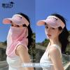 8497 летняя маска для лица шаль защита шеи защита от солнца шляпа мужчины и женщины уличные игры пустая верхняя кепка с утиным козырьком бейсболка тренд