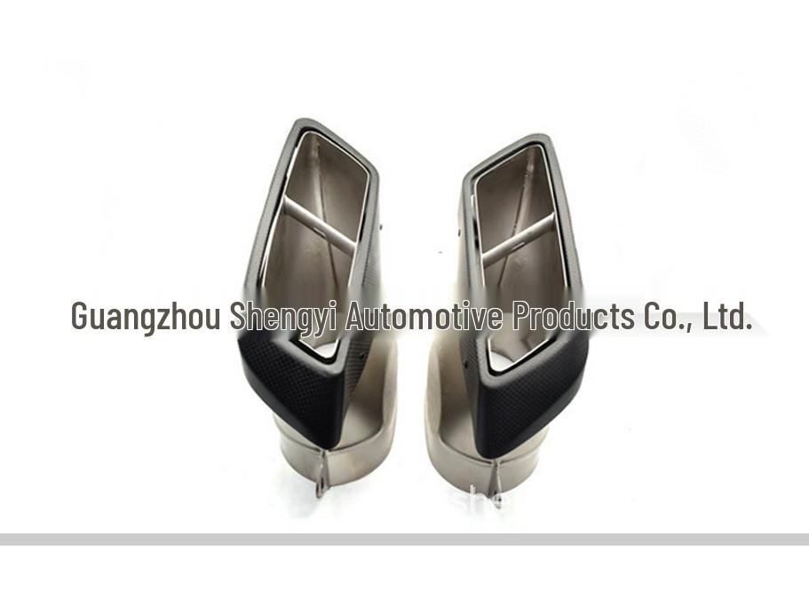 Насадки выхлопной системы из углеволокна для Mercedes-Benz A, C, E, S, GLE, GLS, GLC - Scorpion AM* Квадратные четыре выхода