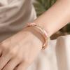 Colorful Enamel Cloisonne Bracelet Dainty Rhinestone Inlay Oil Dipping Cuff  Women