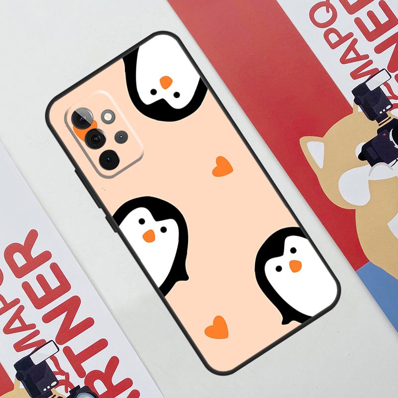 Милый Кавайный Чехол-Пингвин Для Samsung Galaxy A34 A24 A54 A14 A52 A42 A32 A22 A12 A51 A71 A53 A33 A23 A13