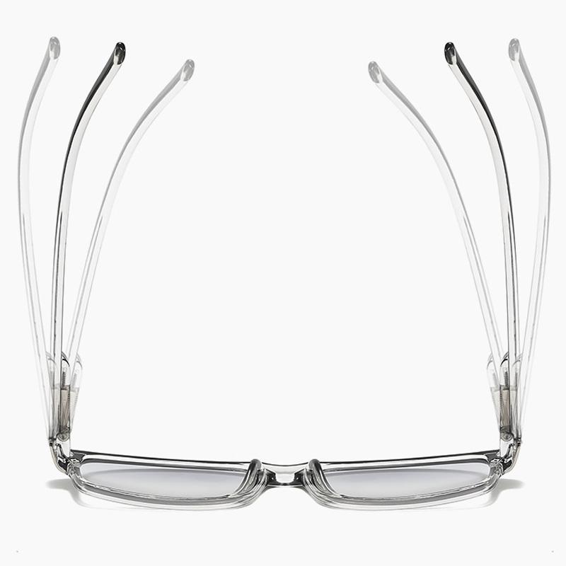 Small Rectangle Frame Pochromic Reading Glasses Gradient HD Lenses Anti-blue Light UV Protection Presbyopia Glasses To +4.0