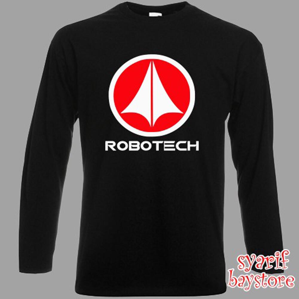 Robotech Anime Cartoon Men#039;s Black Size S to 3XL Unisex T-Shirt