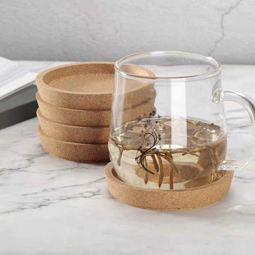Tea Coffee Kitchen Accessories Non-slip Round Insulation Pad Cork Coasters Cup Holder Placemat