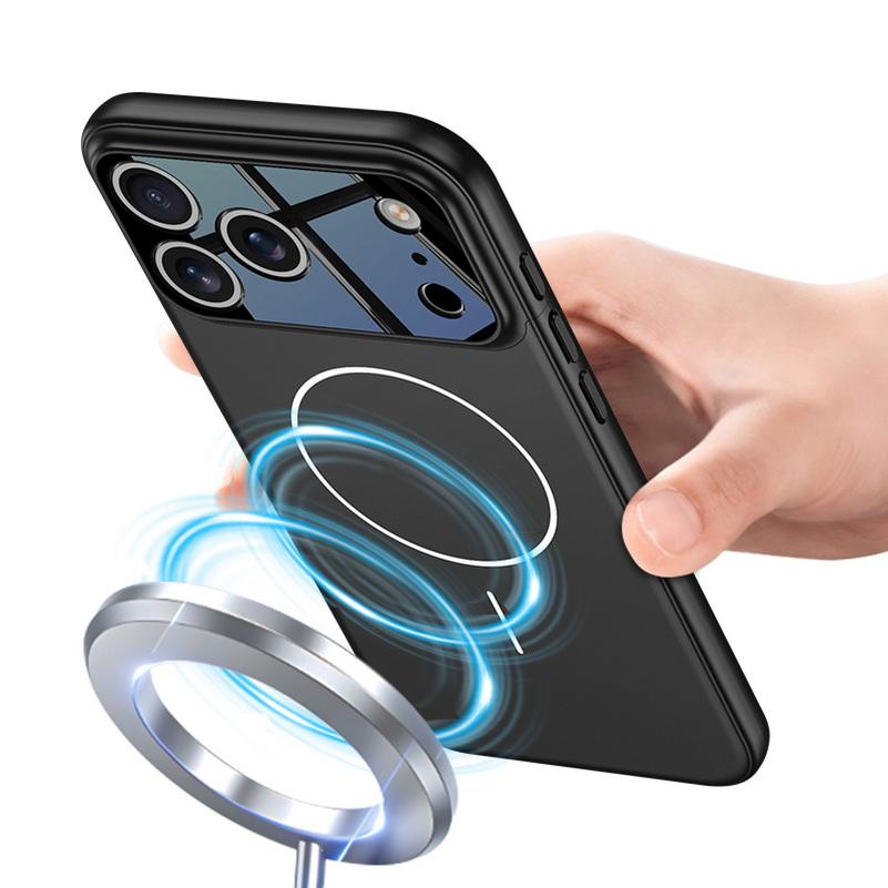 Contrast Color Magnetic Connection Fine Magnetic Circle Case For iPhone 17 Pro Max 17 Pro 17 Air Hard Camera Protection Cover