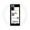 Case for Xiaomi Redmi Note 10 Pro Berlin Flight Ticket