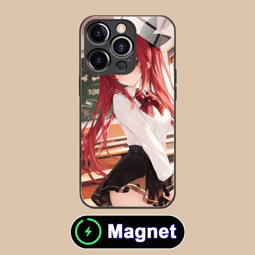 Date a Live Котори Ицука Стеклянный чехол для мобильного телефона MagSafe для iPhone 17 16 15 14 13 12 11 Air Pro Max Plus Mini Цветная крышка