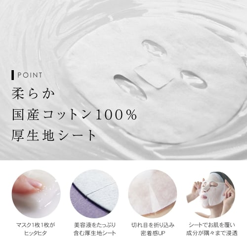 PLuS Intensive Night Mask 30 Pieces / For Night Liquid Volume 420ml Contains Retinol and Ceramide (30 Pieces)