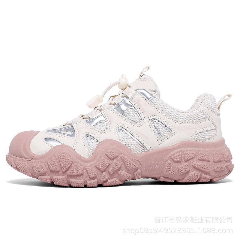 Low-top soft-soled cushioning sneakers Outdoor non-slip and wear-resistant mountaineering shoes Lace-free hiking off-road shoes