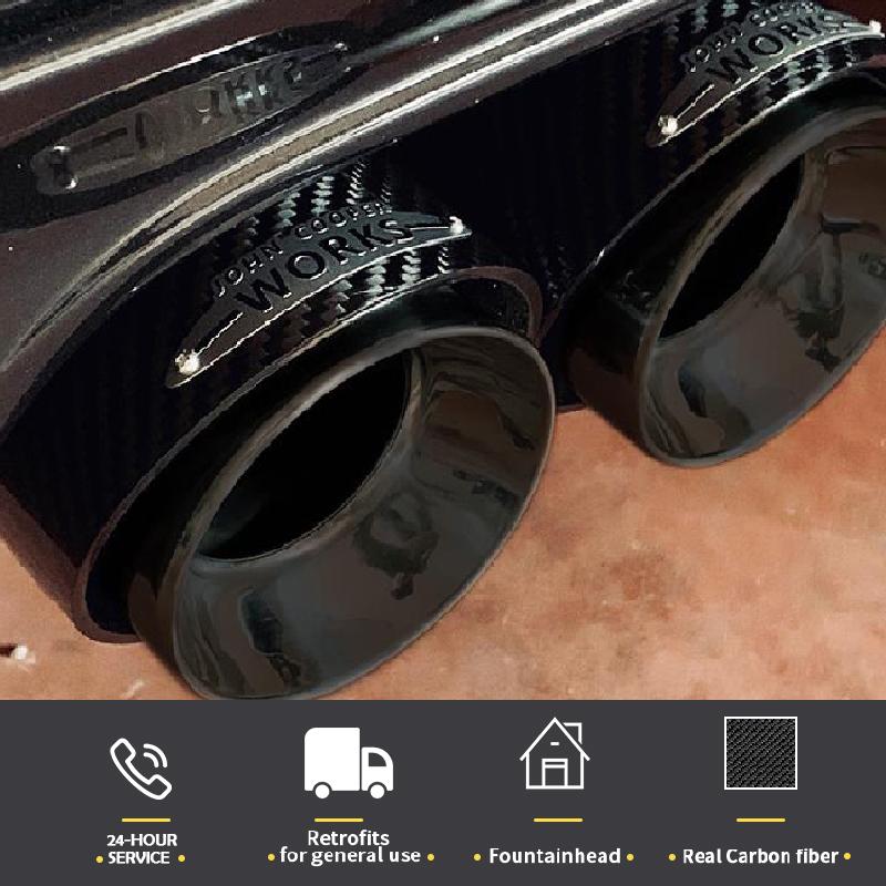 1 Pc Carbon Fiber Exhaust Muffler Tips car modification nozzle for muffler Fit Upgrade For Mini Cooper F54 F55 F56 F57 F60 R55