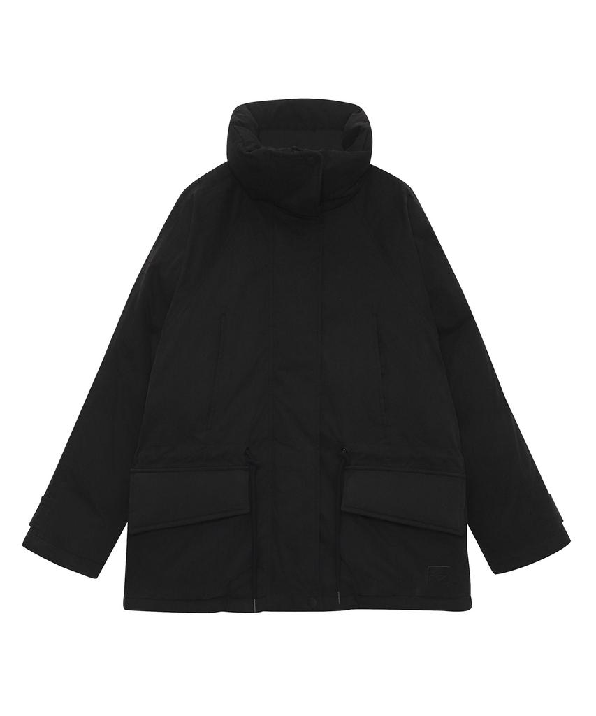 SUPERDRY W High-Neck Mid-Down Jumper Black