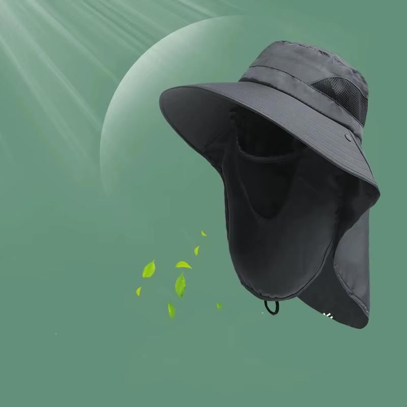 Летние солнцезащитные шляпы с защитой от ультрафиолета, уличная кепка для охоты и рыбалки для мужчин и женщин, походная шапка с козырьком, шляпа-ведро с клапаном на шее, рыбацкая шляпа