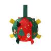 Christmas Dog Toy Balls Electric Interactive Plush Toy Ball for Dogs Built-In Bell Anti-Bite Chew Toys with Squeaker Pet Product