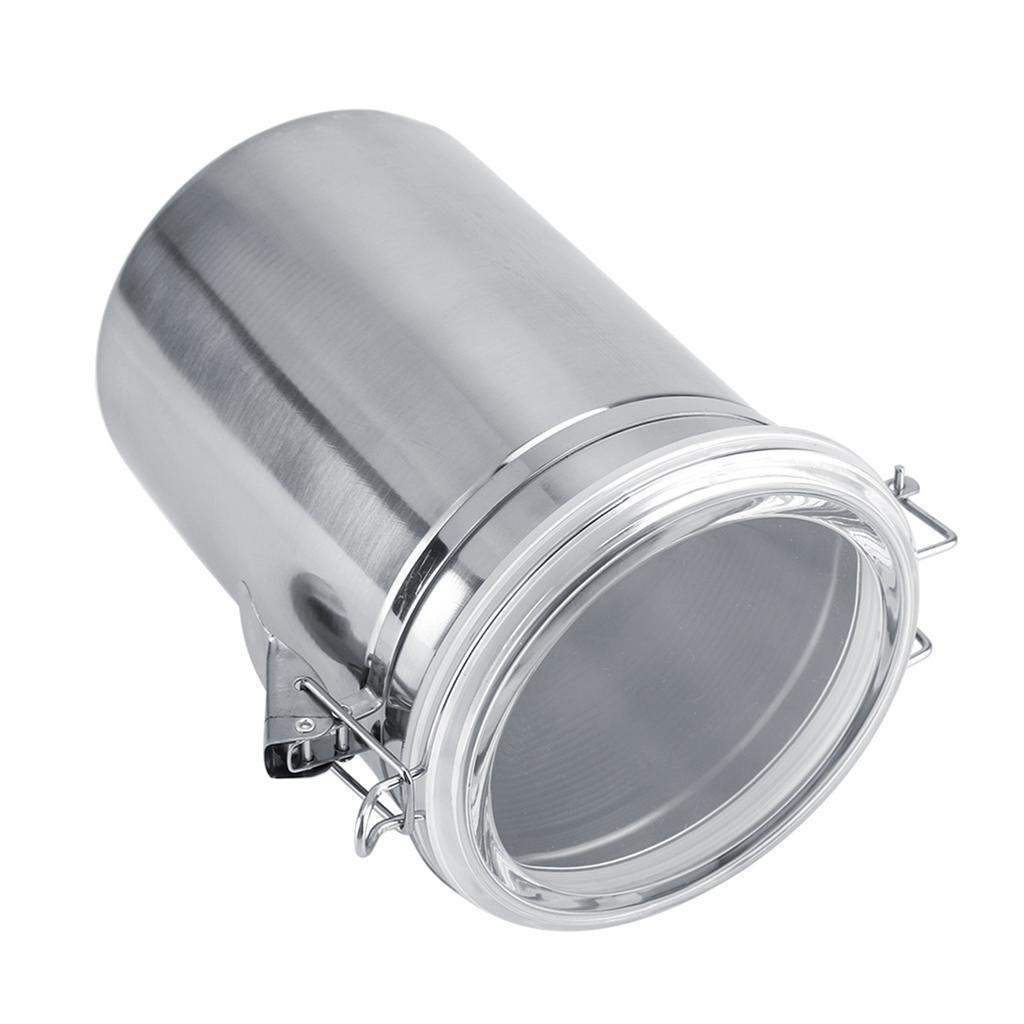 Stainless Steel Coffee Container Vacuum Sealed Storage Jar for Sugar Tea Bean(1800ml)