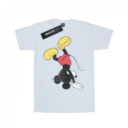 Disney Womens/Ladies Mickey Mouse Upside Down Cotton Boyfriend T-Shirt