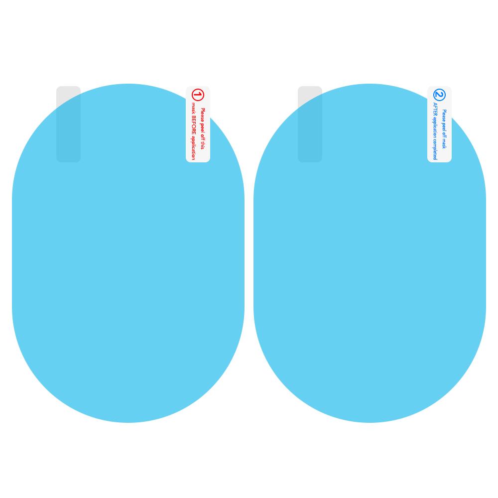 2 шт. автомобильное непромокаемое прозрачное зеркало заднего вида для Volkswagen Golf 7 5 6 4 Passat B5 B6 B7 B8 Polo CC Tiguan MK4 5 6