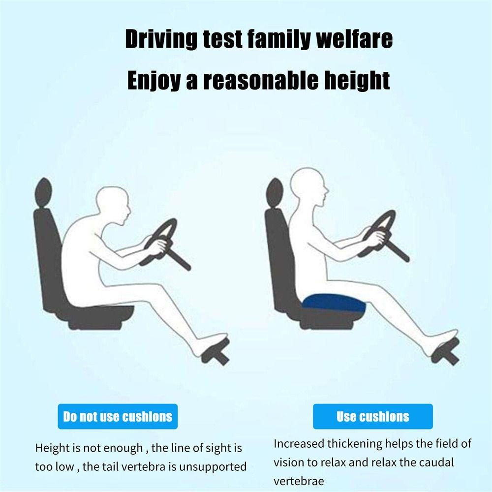 Thickening Car Seat Booster Cushion Expand Field of View Car Cushion Auto Wedge Seat Pad Home