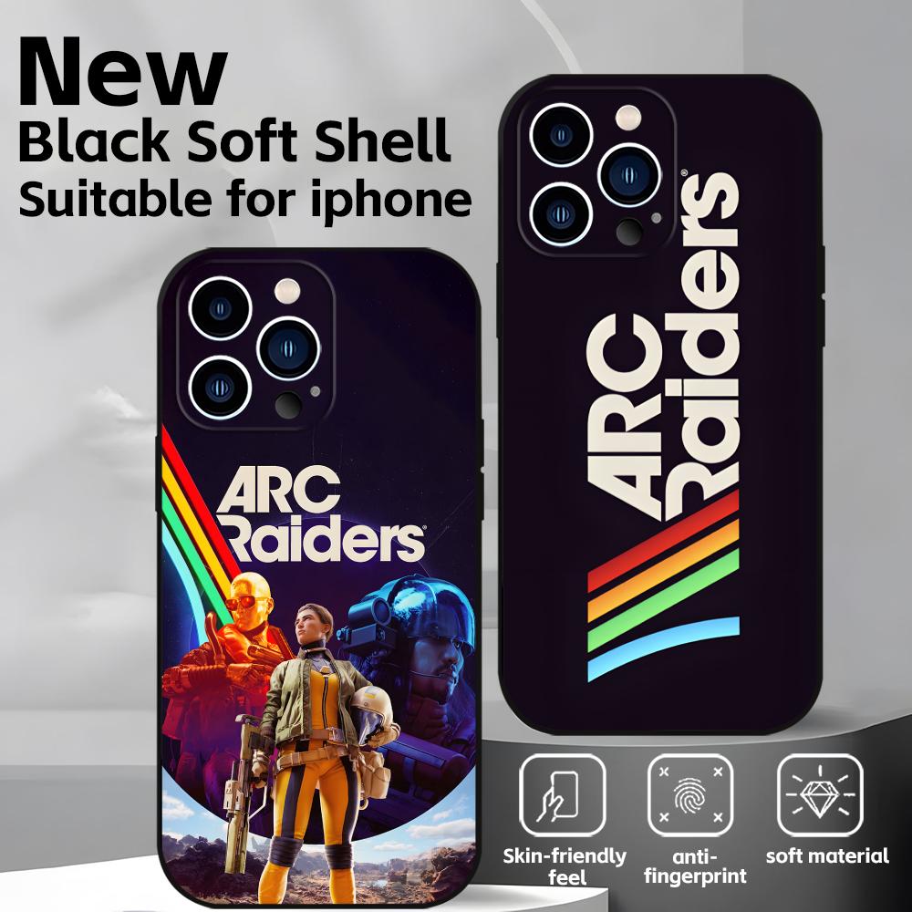 HOT GAME ARC Raiders Phone Case For iPhone17 16 16e 15 14 13 12 11 Plus Mini Pro Max Soft black Shockproof Cover