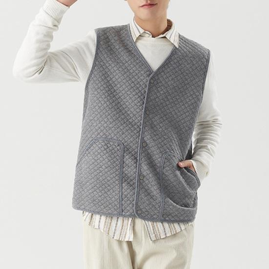 Мужской жилет с V-образным вырезом, без рукавов, однобортный жилет, пальто, однотонный бархатный подклад, теплая жилетка, куртка с карманами