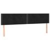 VidaXL LED Headboard Bedroom Furniture Double Bed Accessory Interior Bed Frame Head Black 3121528
