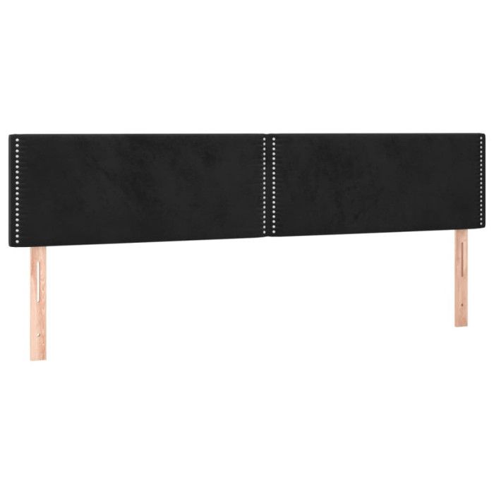 VidaXL LED Headboard Bedroom Furniture Double Bed Accessory Interior Bed Frame Head Black 3121528