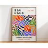 Яркий красочный настенный постер в стиле Баухаус середины века, геометрические принты на холсте, гостиная, спальня, художественное произведение для домашнего декора, подарок