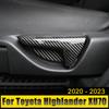 Автомобильные аксессуары для Toyota Highlander Kluger XU70 2020 2024 2024 2024 ABS Задний ряд сидений Откидывающиеся ручки Накладки Наклейки