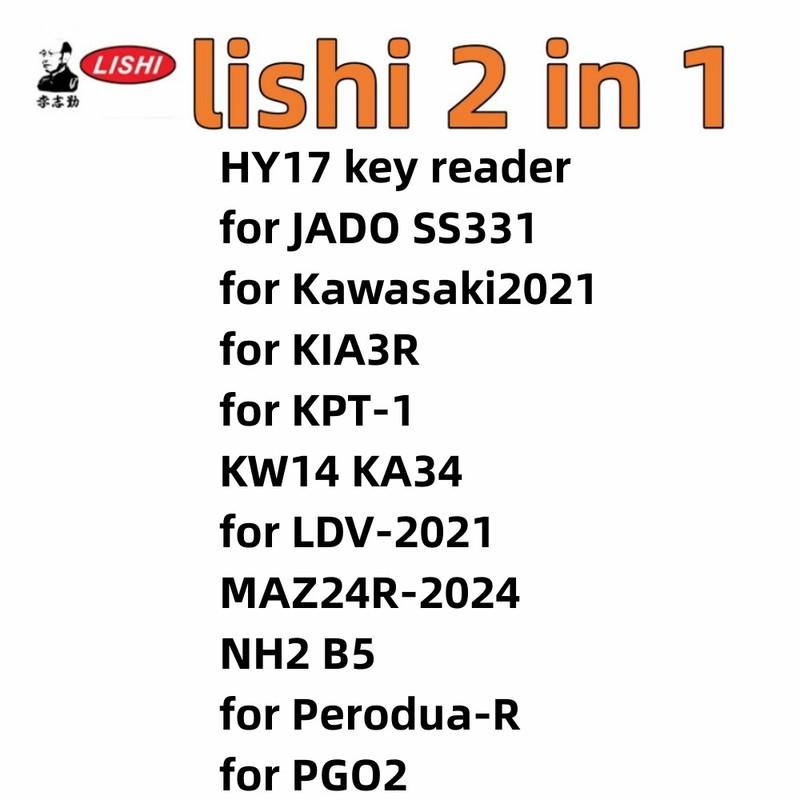 Lishi 2 in 1 tool for BYD03 CY24R GT10 HU36 ISU5 ign for KIA1R SSY3 TOY43 TOY43AT TOY43R YA4 YA4R Y13 YH65 ZD24R