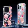 Прозрачный магнитный чехол с рисунком розовой ракушки для iPhone 15/16/17 Pro Max - Защита по всей поверхности