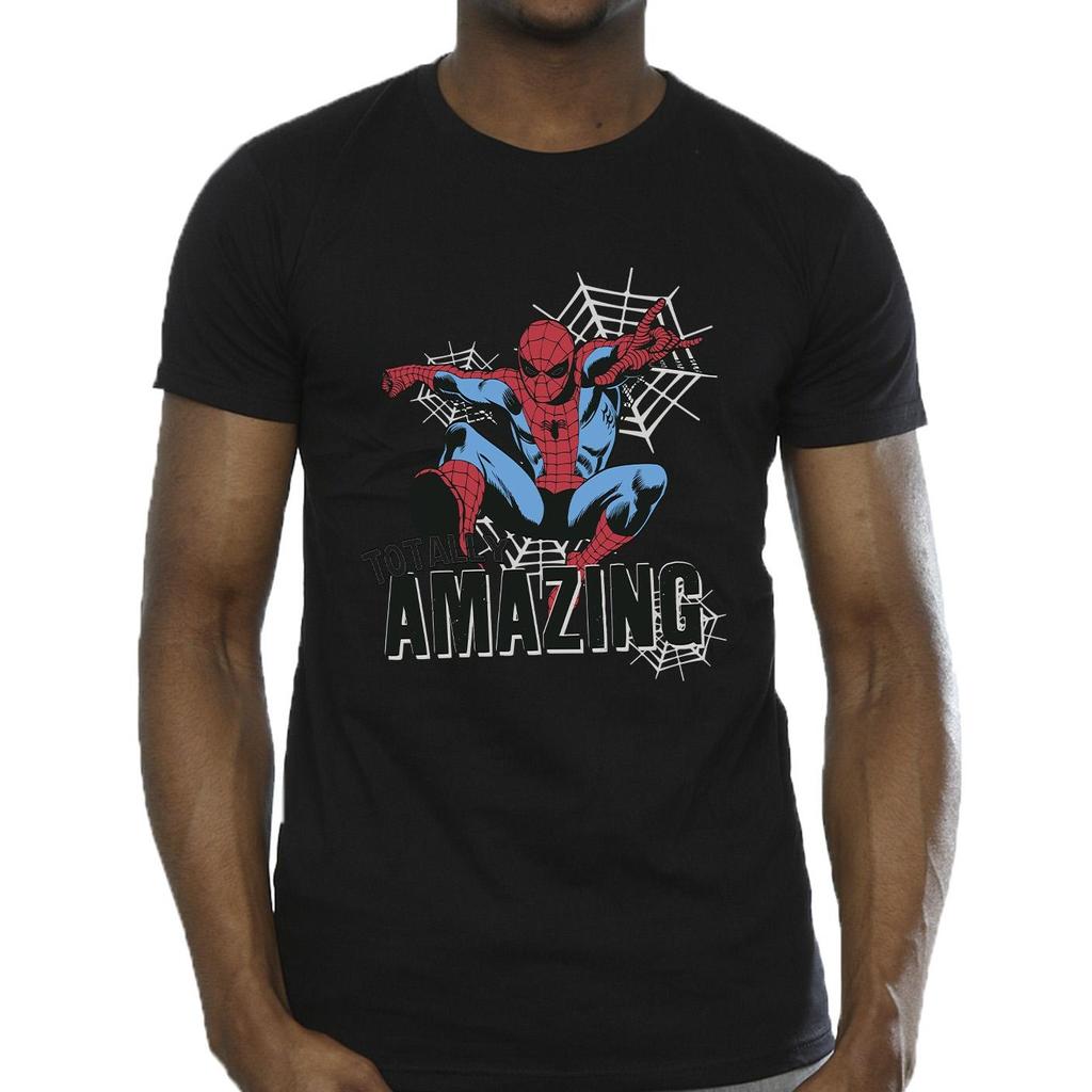 Spider-Man Mens Totally Amazing Cotton T-Shirt