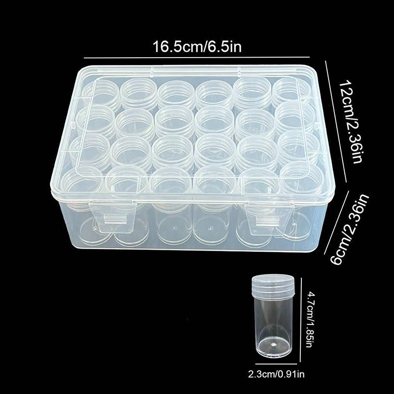 24 сетки пластиковый ящик для хранения для DIY алмазной живописи аксессуары для поделок свободные бусины части для хранения бусины классифицированное хранение