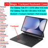 Чехол-клавиатура Bluetooth Magic Keyboard для Galaxy Tab S11 S10 S9 S8 Ultra 14.6 Планшета Русский Арабский Иврит Испанский Французский Клавиатура