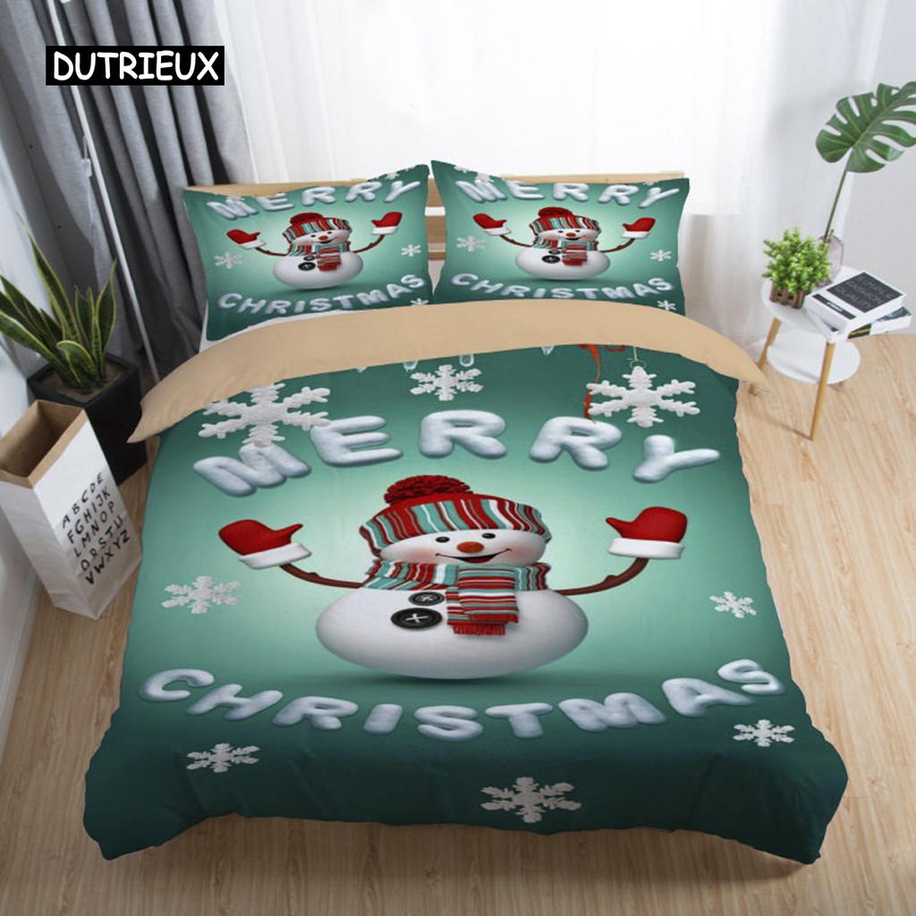 3D-печатный комплект постельного белья Merry Christmas Queen/Twin/King Size рождественское украшение для дома постельное белье с подушкой