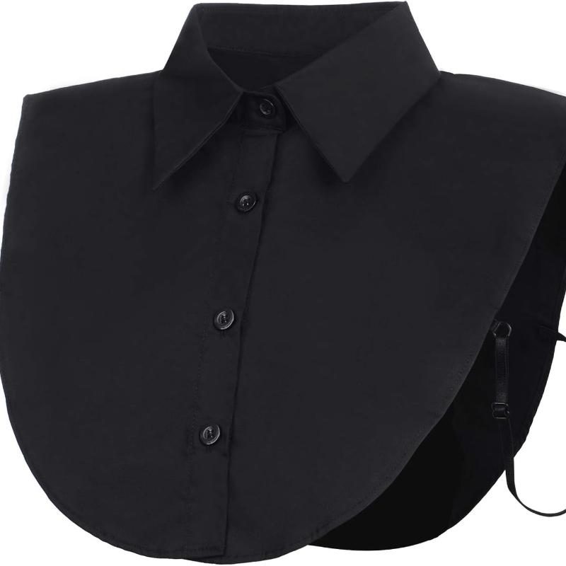 Fake Collar Detachable Collar for Women Shirts Men Collar Dickey Collar Half False Blouse Dickey Cotton Fake Collar Blouse Sweater OL Detachable Shirt