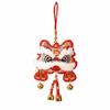 Cartoon Blessing  Wind Chime Waking Lion Lunar New Year Ornament  Home Living Room