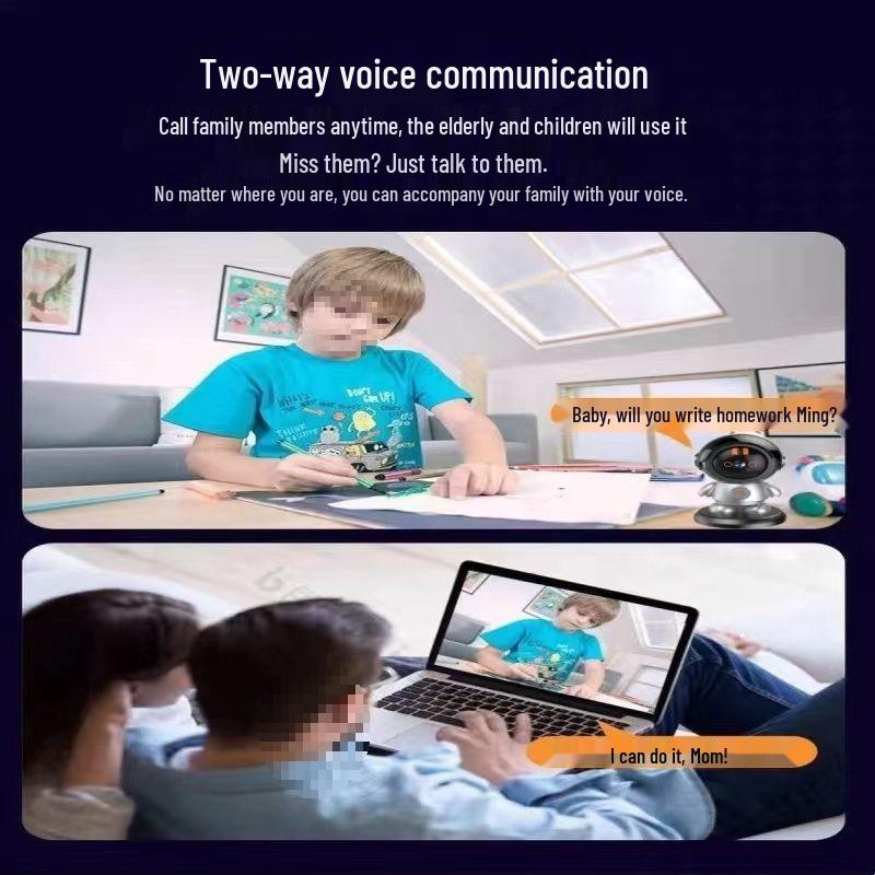 360° WiFi Home Monitoring Camera with HD, One-Key Call, and Remote Tracking