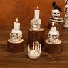Halloween Skull Candlestick Creative Ghost Hand Ornament Ghost Festival Arrangement Props Horror Atmosphere Skull Candlestick
