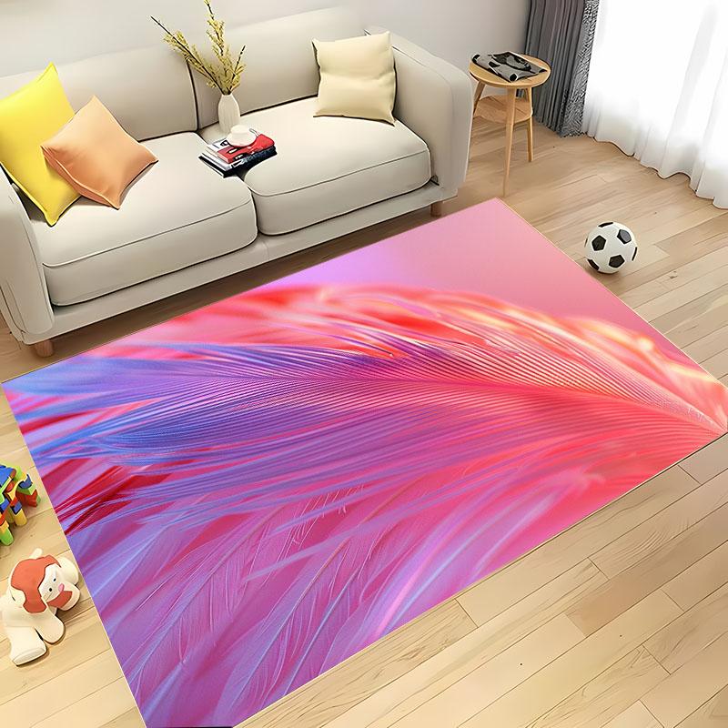 HD Printing Pink Flamingo Large Area Carpets for Home Living Room Kids Bedroom Sofa Doormat Kitchen Floor Rugs Anti-slip Decor