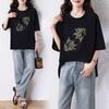 2025 Summer Plus Size New T-Shirt Loose Casual Women Tops Tees Fashion Oversized Shirt