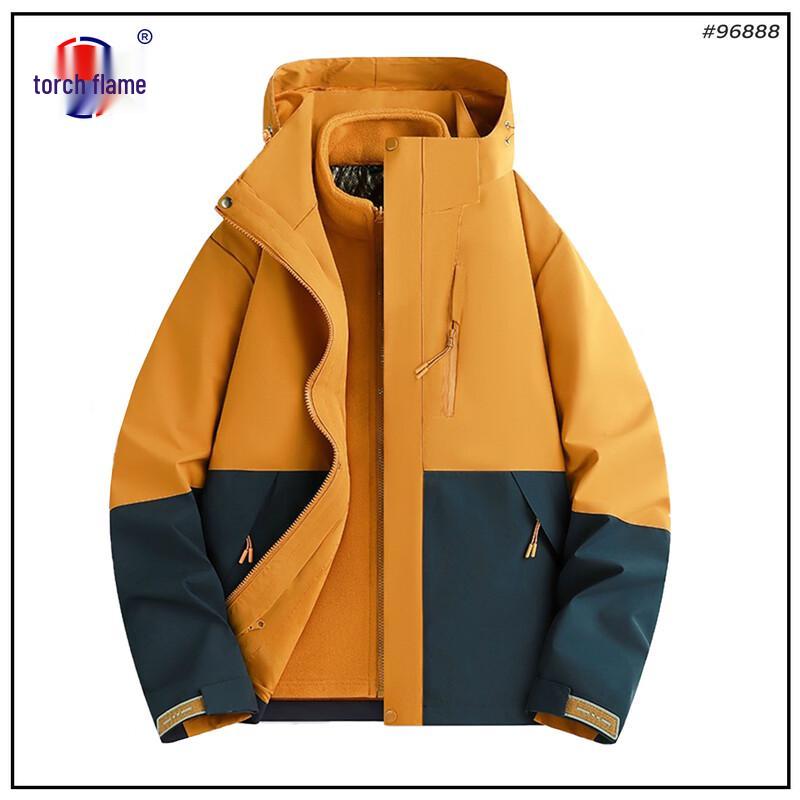 Ветрозащитная водонепроницаемая альпинистская куртка с пламенным дизайном