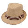 Straw Hat Short Brim Sun Hat Jazz Hat Men and Women Breathable Beach Straw Hat Thin Section