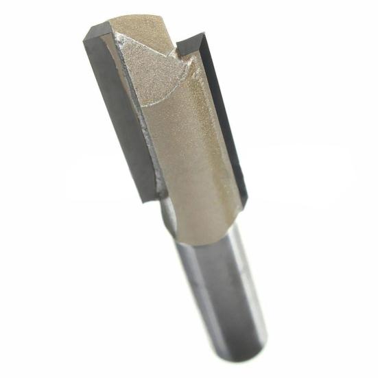 60 мм длиной 1/4 x 3/8 дюйма, деревообрабатывающий фрезерный станок с прямым хвостовиком и двойной канавкой