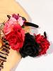 1 Pcs Custom Mexican Flower Crown Day Of The Dead Headpiece Hawaiian Boho Frida Floral Halloween Party Headband Quality