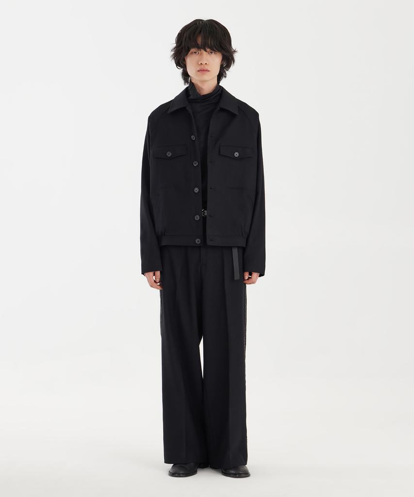 Youth Short Blouson Jacket - Black