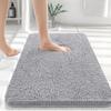 Hapihappy New Chenille Bathroom Rug Mat Extra Soft Thick Absorbent Shaggy Bath Mats Non-Slip Machine Wash Dry Plush Bath Rugs