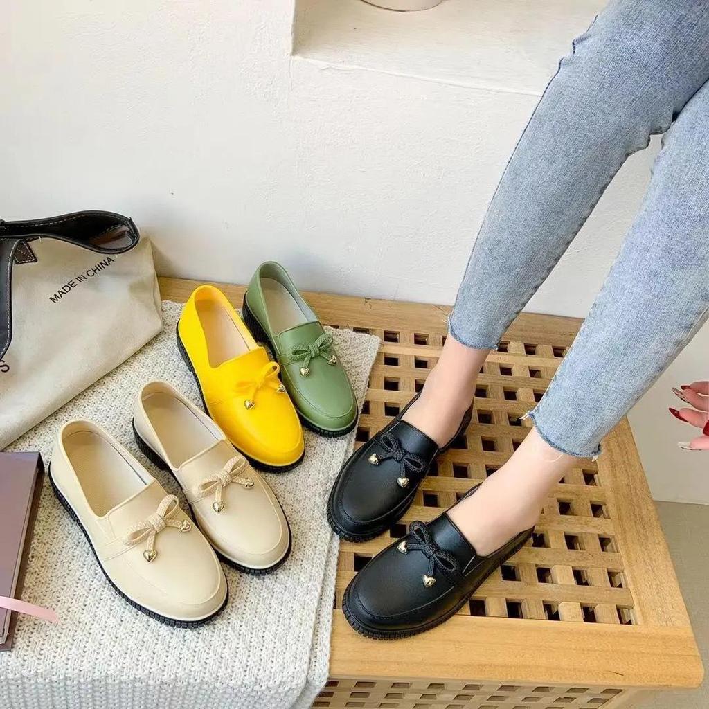 Women Short Ankle Rain Boots Spring Autumn Waterproof Rubber Shoes Ladies Anti-skid Slip On